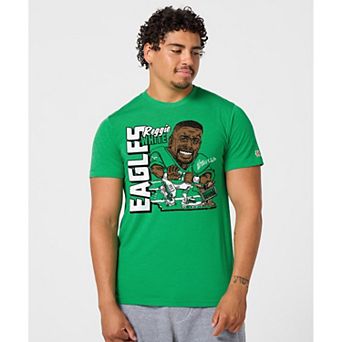 Unisex Homage Reggie White Kelly Green Philadelphia Eagles Caricature Player Graphic Tri-Blend T-Shirt