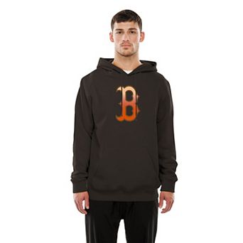 Men's New Era Brown Boston Red Sox Gradient Monogram Pullover Hoodie