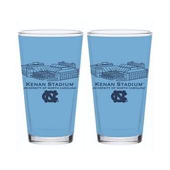 Indigo Falls North Carolina Tar Heels Core Stadium Pint Glass 2-Pack