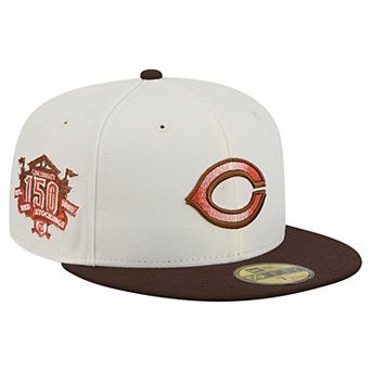 Men's New Era Natural/Brown Cincinnati Reds Pumpkin Spice 59FIFTY Fitted Hat