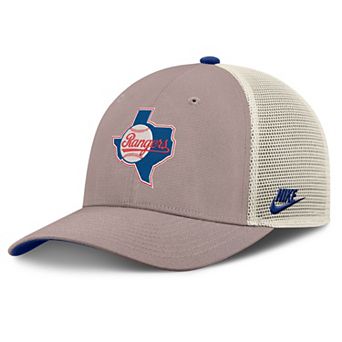 Men's Nike Khaki Texas Rangers Rise Adjustable Trucker Hat