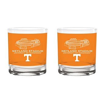 Indigo Falls Tennessee Volunteers Core Stadium Rocks Glass 2-Pack