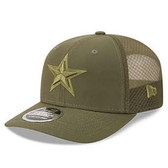 Men's New Era Olive Dallas Cowboys Color Pack 9SEVENTY Trucker Adjustable Hat
