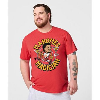 Unisex Homage Patrick Mahomes Red Kansas City Chiefs Caricature Player Graphic Tri-Blend T-Shirt