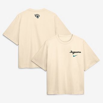 Women's Nike Natural Jacksonville Jaguars 2026 Rivalries Collection Boxy T-Shirt