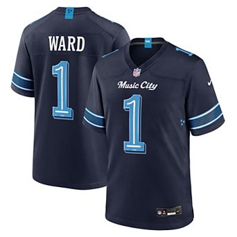Men's Nike Cameron Ward Navy Tennessee Titans 2026 Rivalries Collection Game Jersey