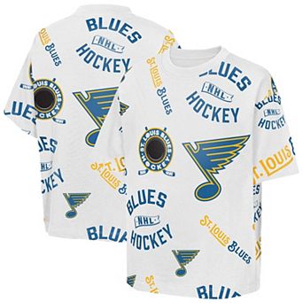 Youth Outerstuff White St. Louis Blues Unstoppable Elevated T-Shirt