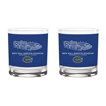Indigo Falls Florida Gators Core Stadium Rocks Glass 2-Pack