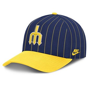 Male Nike Royal/Gold Seattle Mariners Cooperstown Rise A-Frame Adjustable Hat