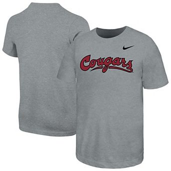 Youth Nike Gray Washington State Cougars Core Wordmark T-Shirt