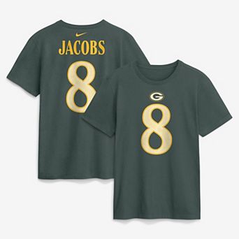 Men's Nike Josh Jacobs Green Green Bay Packers 2026 Rivalries Collection Player Name & Number T-Shirt