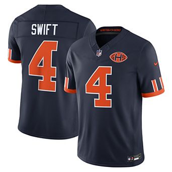 Men's Nike D'Andre Swift Navy Chicago Bears 2026 Rivalries Collection Stitched Limited Jersey