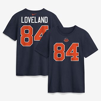 Men's Nike Colston Loveland Navy Chicago Bears 2026 Rivalries Collection Player Name & Number T-Shirt