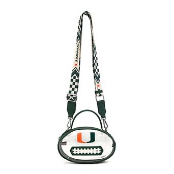 Women's Montana West No Color Miami Hurricanes Clear Crossbody Bag