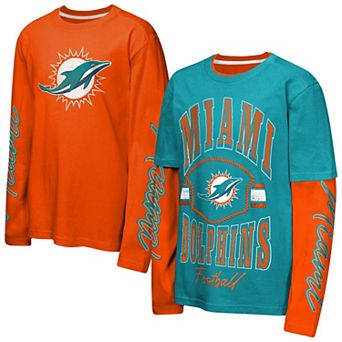 Preschool Outerstuff Aqua/Orange Miami Dolphins Motion Combo Set