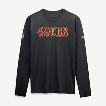 Men's Nike Black San Francisco 49ers Rivalries Collection Sideline Legend Long Sleeve T-Shirt