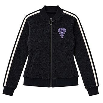Unisex FISLL Black Golden State Valkyries Sherpa Full-Zip Jacket