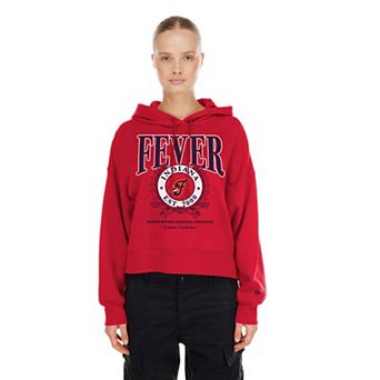 Women's New Era Red Indiana Fever Boxy Dolman Hoodie