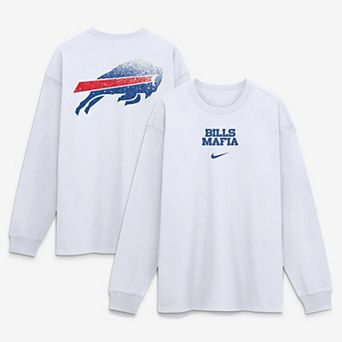 Men's Nike White Buffalo Bills Rivalries Collection Max90 Long Sleeve T-Shirt