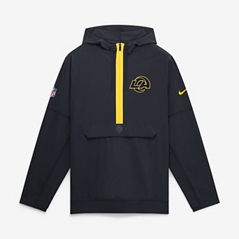 Men's Nike Dark Blue Los Angeles Rams Rivalries Collection Sideline Anorak Half-Zip Jacket