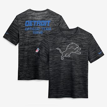 Men's Nike Black Detroit Lions 2026 Rivalries Collection Sideline Velocity T-Shirt