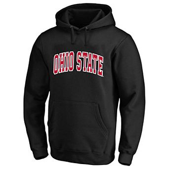 Men's Champion Black Ohio State Buckeyes Arch Over Tackle Twill Hoodie