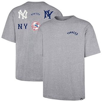 Men's '47 Heather Gray New York Yankees History Lock Foundation T-Shirt