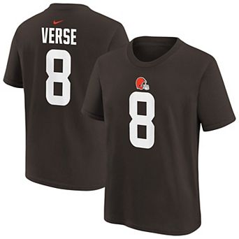 Youth Nike Jared Verse Brown Cleveland Browns Name & Number T-Shirt