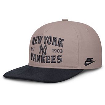 Men's Nike Light Brown/Navy New York Yankees Pro A-Frame Adjustable Hat