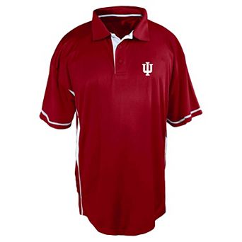 Men's Big and Tall Profile Crimson Indiana Hoosiers Color Block Panel Polo