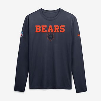 Men's Nike Navy Chicago Bears 2026 Rivalries Collection Sideline Legend Long Sleeve T-Shirt