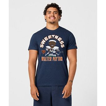 Unisex Homage Walter Payton Navy Chicago Bears Caricature Player Graphic Tri-Blend T-Shirt