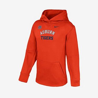 Youth Nike Orange Auburn Tigers Arched Therma-FIT Hoodie