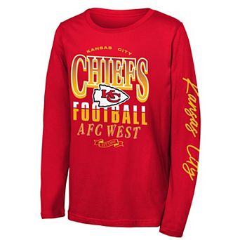 Youth Outerstuff Red Kansas City Chiefs Real Ones Long Sleeve T-Shirt