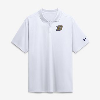 Men's Nike White Baltimore Ravens Heritage Roots Victory Dri-FIT Polo