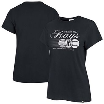 Women's '47 Navy Tampa Bay Rays Speed Throw Frankie T-Shirt