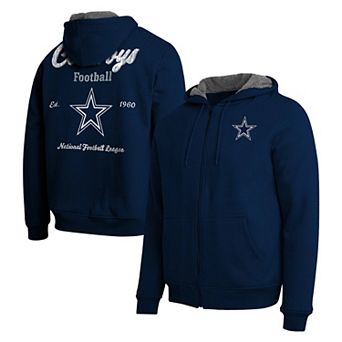 Men's Darius Rucker Collection by Fanatics Navy Dallas Cowboys Sherpa-Lined Full-Zip Hoodie