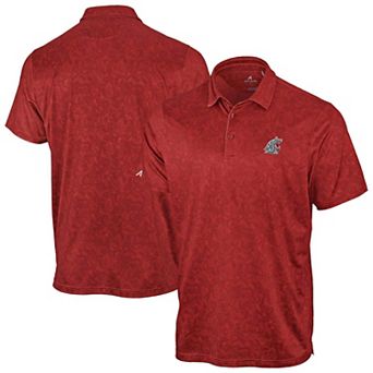 Men's Antigua Crimson Washington State Cougars Lush Polo