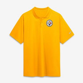 Men's Nike Gold Pittsburgh Steelers Heritage Roots Victory Dri-FIT Polo