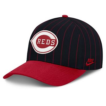 Male Nike Black/Red Cincinnati Reds Cooperstown Rise A-Frame Adjustable Hat