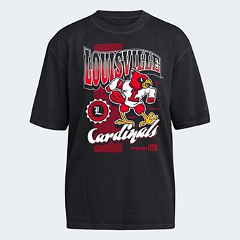 Women's adidas Black Louisville Cardinals Premium Fashion T-Shirt