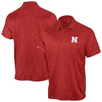 Men's Antigua Scarlet Nebraska Huskers Lush Polo