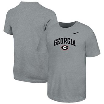 Youth Nike Gray Georgia Bulldogs Arched Name Drop T-Shirt