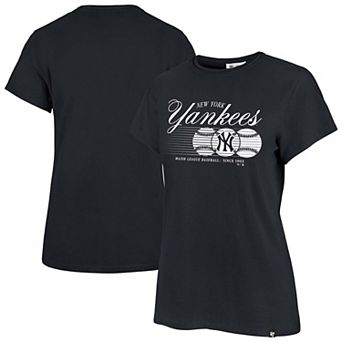 Women's '47 Navy New York Yankees Speed Throw Frankie T-Shirt