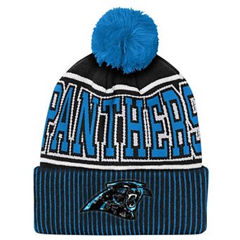 Youth Outerstuff Blue Carolina Panthers Highlight Cuffed Knit Hat with Pom