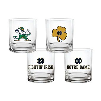 Indigo Falls Notre Dame Fighting Irish Core 4-Pack Collectors Rocks Glass Set