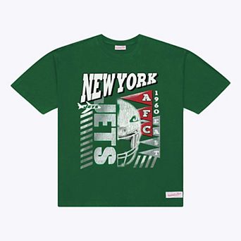 Men's Mitchell & Ness Green New York Jets Core Essentials Street Graphic Short Sleeve T-Shirt