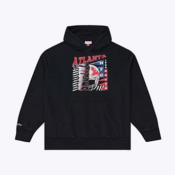 Men's Mitchell & Ness Black Atlanta Falcons Core Essentials Street Graphic Fleece Hoodie