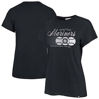 Women's '47 Navy Seattle Mariners Speed Throw Frankie T-Shirt