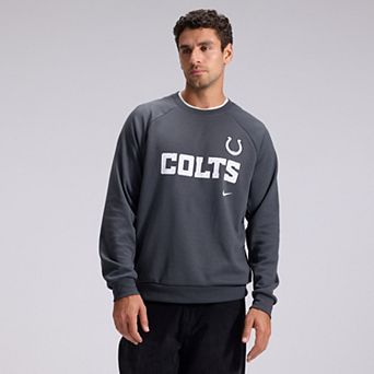 Men's Nike Anthracite Indianapolis Colts 2026 Rivalries Collection Dri-FIT Crew Sweatshirt